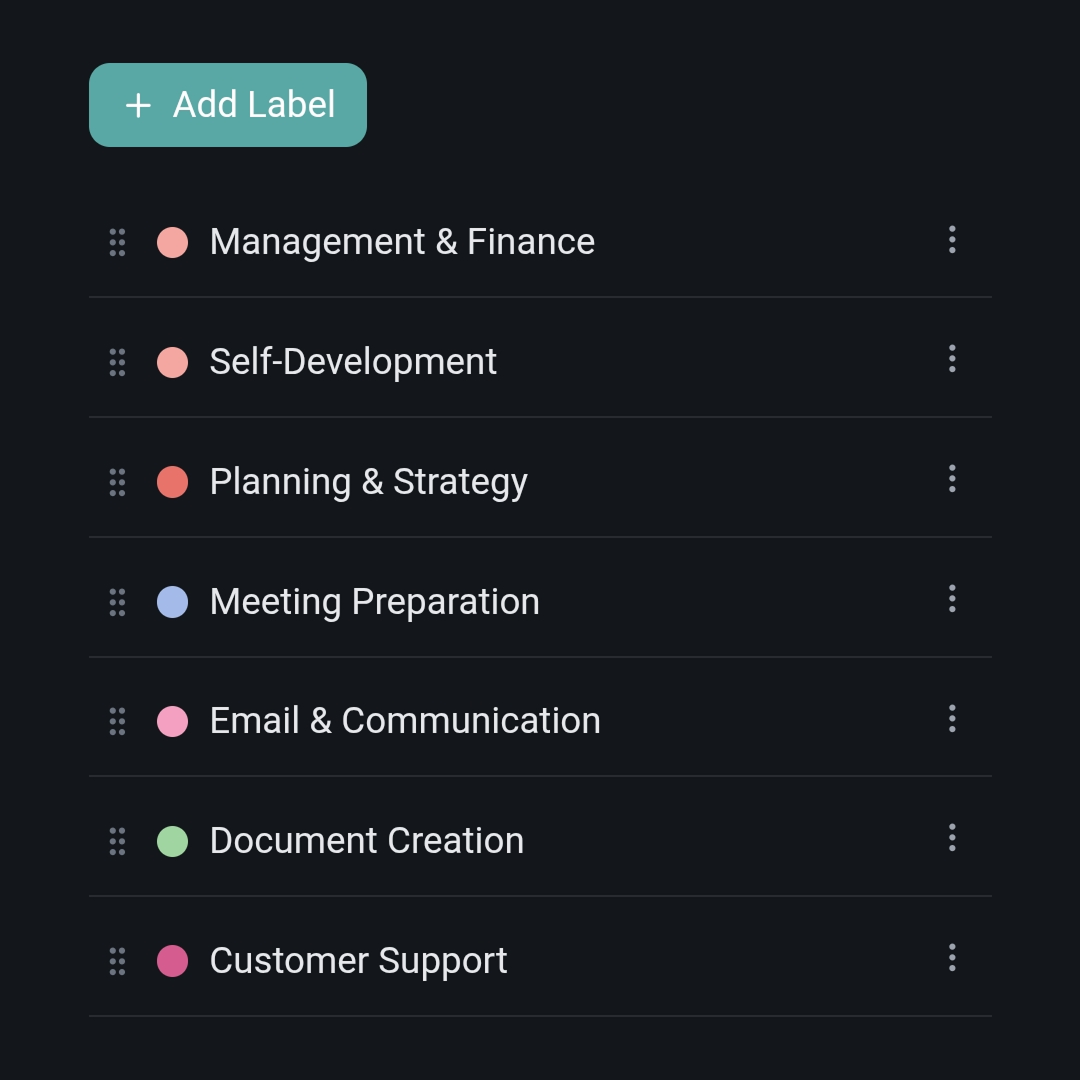 PomoCare ラベル管理機能 - 作業内容ごとにセッションを分類